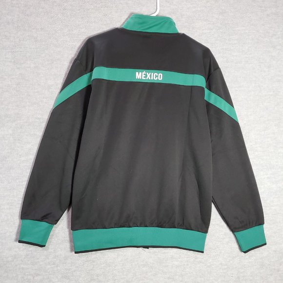Mexico FC Men Jacket Medium Black Logo Pockets Full Zip Long Sleeve READ - Picture 6 of 10